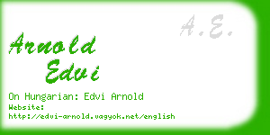 arnold edvi business card